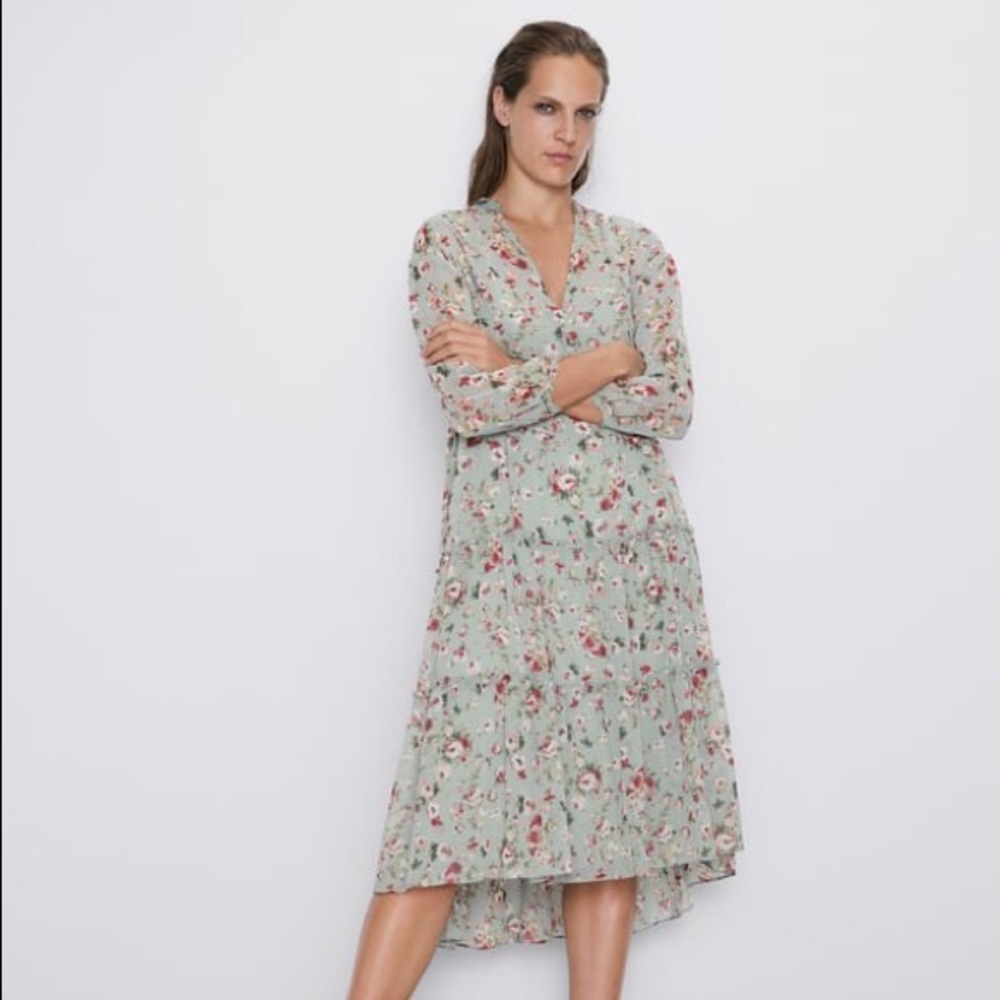 Zara Floral Print Dress